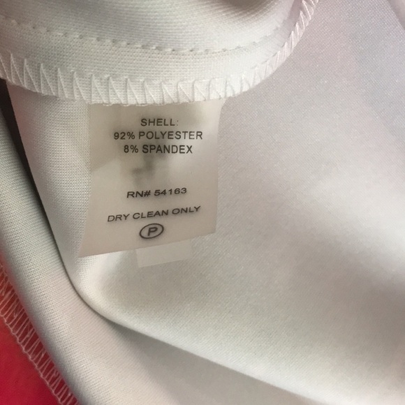 CALVIN KLEIN Orange Floral Sheath Sleeveless Dress Size Petite - Picture 6 of 8